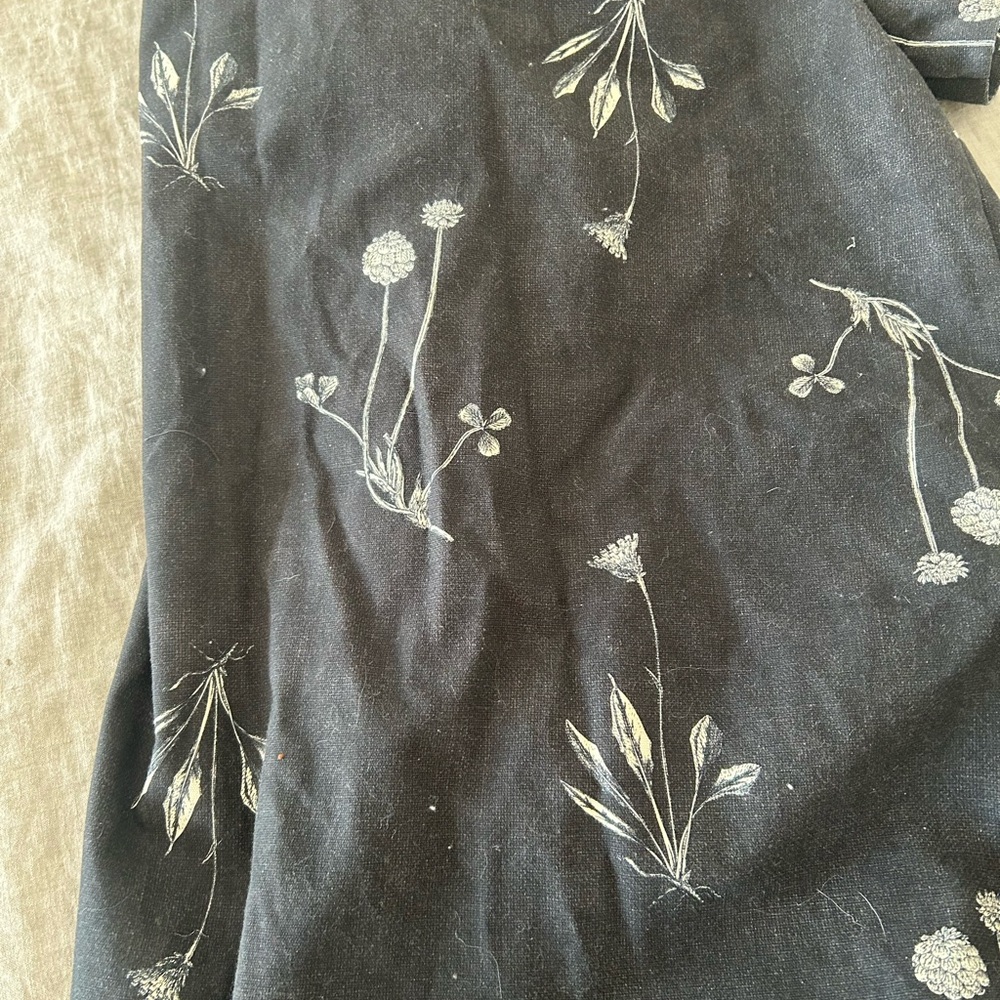 Tuckernuck Black Short-Sleeve A-Line Dress with White Floral Print - Picture 7 of 7